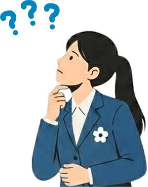 悩む女子高生イメージ